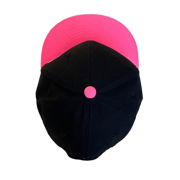 KB Ethos Snapback Trucker Cap; Lightbulb Design; Black/Pink; Adjustable - Picture 4 of 5